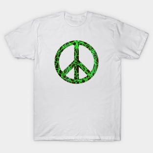 World Peace Sign Vibrant Art Graffiti Activist T-Shirt